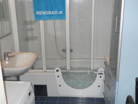 Badewannentür mit Duschwand